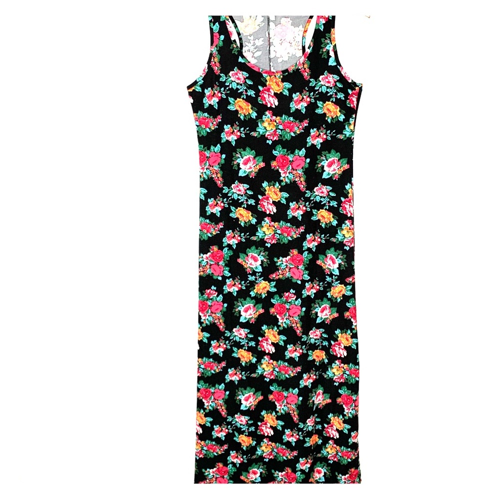 Hype Floral Sleeveless Floor Length Maxi Dress